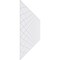 Ekena Millwork Set of Four Panels for 94 1/2"W x 36 1/4"H Linked Diamond Fretwork Wainscot Wall Paneling WPKP18X01X47LDM - alternate 2